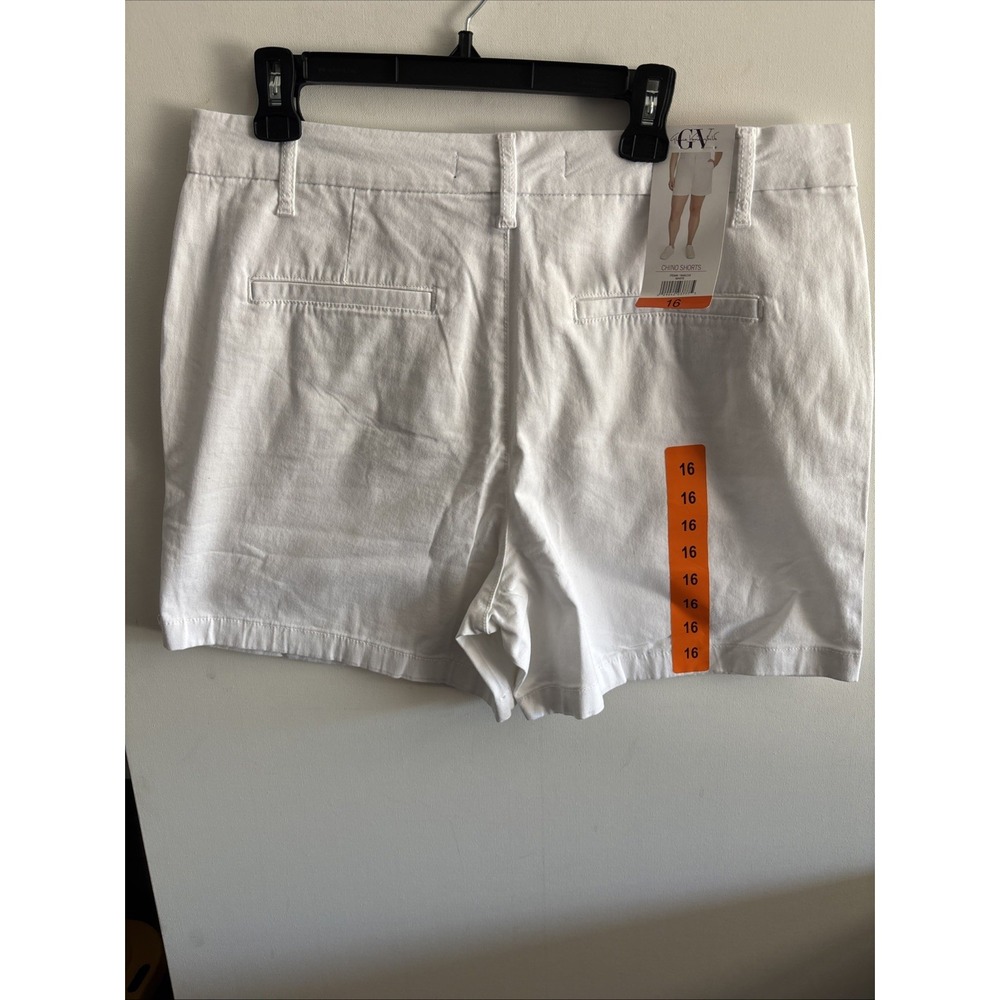 NWT Gloria Vanderbilt Ladies' Chino Shorts (16) Beach Ready